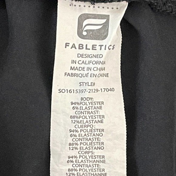 Fabletics Shorts Women Medium Carrie Running Black Multi Geometric Athleisure - Picture 5 of 6